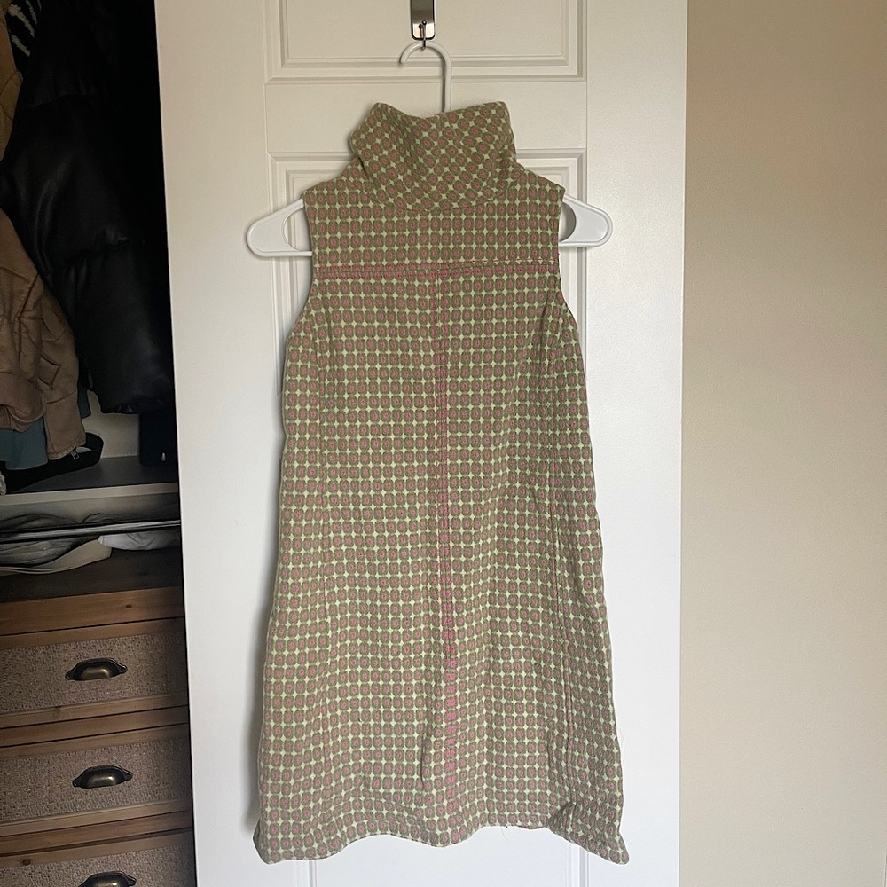 Lilly Pulitzer mock neck wool blend patterned dress, size 0